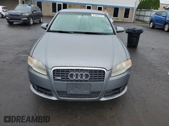 2008 Audi A4 2.0T with VIN WAUDF78E68A155387, listed as a Copart auction lot 61042775 with 155,567 mi miles and Salvage title. Bid and sale history available at DreamBid. Image 5.