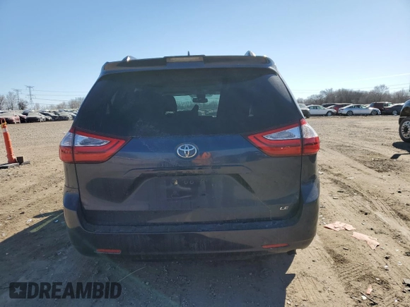 2018 Toyota Sienna LE Auto Access Seat with VIN 5TDKZ3DCXJS910757, listed as a Copart auction lot 46435435 with 80,774 mi miles and Salvage Title. Bid and sale history available at carsss.com. Image 6.