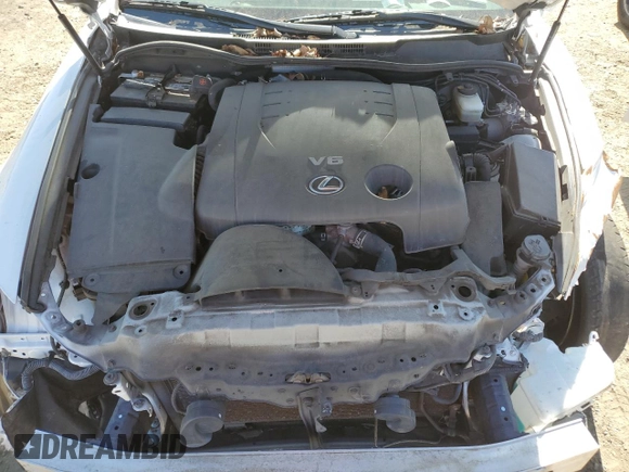 2013 Lexus IS 250 with VIN JTHBF5C2XD5191502, listed as a Copart auction lot 58198485 with 126,468 mi miles and Clean title. Bid and sale history available at DreamBid. Image 11.