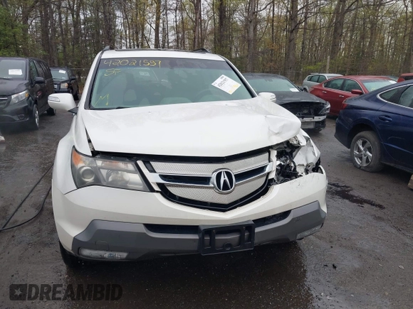 2009 Acura MDX Tech Pkg with VIN 2HNYD28689H518114, listed as a IAAI auction lot 42021557 with 303,364 mi miles. Bid and sale history available at carsss.com. Image 12.