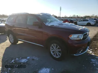 2020 Dodge Durango SXT Plus with VIN 1C4RDJAG8LC142497, listed as a Copart auction lot 88755605 with 27,609 mi miles and Clean Title. Bid and sale history available at DreamBid. Image 4.