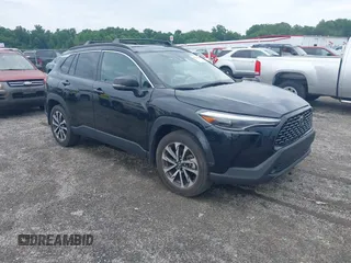2022 Toyota Corolla Cross XLE with VIN 7MUDAABG1NV026048, listed as a IAAI auction lot 42752869 with 17,003 mi miles and . Bid and sale history available at DreamBid. Image 1.