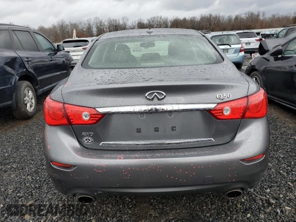 2017 Infiniti Q50 2.0t Premium with VIN JN1CV7AR9HM682291, listed as a Copart auction lot 84290424 with 67,981 mi miles and Salvage Title. Bid and sale history available at carsss.com. Image 6.