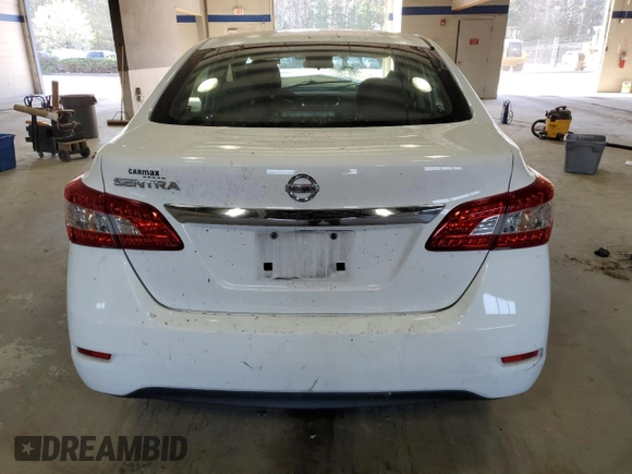 2015 Nissan Sentra SV with VIN 3N1AB7AP6FY353847, listed as a Copart auction lot 50944595 with 117,176 mi miles and Salvage Title. Bid and sale history available at carsss.com. Image 6.