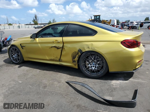2017 BMW M4 z VIN WBS3R9C50HK709115, wystawiony jako Copart lot #54594635 z przebiegiem 84 216 mil mil oraz Szkoda całkowita • Salvage title. Historia ofert i sprzedaży dostępna na DreamBid. Obrazek 2.