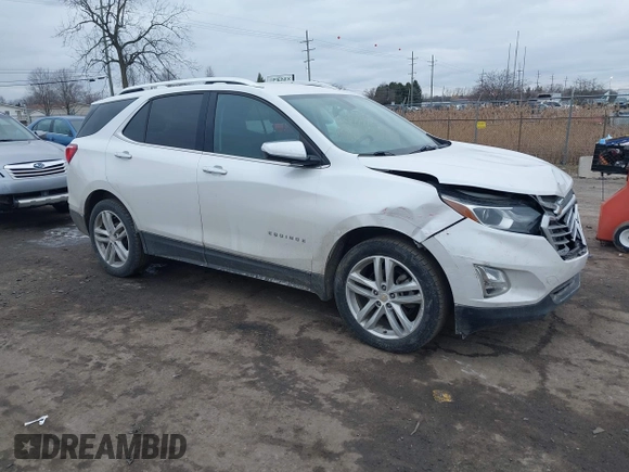 2019 Chevrolet Equinox Premier with VIN 2GNAXYEX4K6236060, listed as a IAAI auction lot 41498269 with 123,971 mi miles. Bid and sale history available at carsss.com. Image 1.