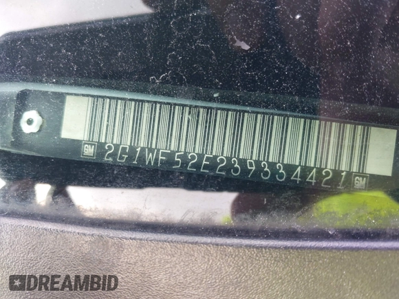 2003 Chevrolet Impala with VIN 2G1WF52E239334421, listed as a IAAI auction lot 42090453 with 179,824 mi miles and . Bid and sale history available at DreamBid. Image 9.