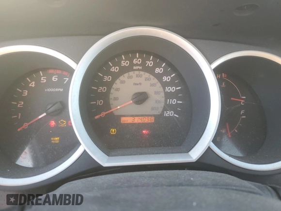 2008 Toyota Tacoma PreRunner with VIN 3TMJU62N28M063128, listed as a Copart auction lot 85784834 with 314,096 mi miles and Clean Title. Bid and sale history available at carsss.com. Image 9.