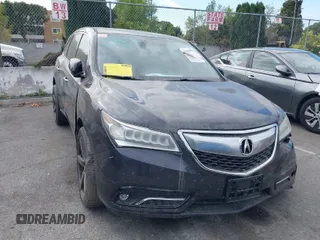 2014 Acura MDX with VIN 5FRYD3H27EB004309, listed as a IAAI auction lot 42058052 with 107,318 mi miles. Bid and sale history available at carsss.com. Image 1.