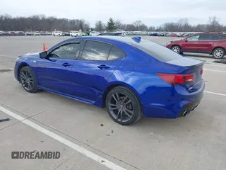 2018 Acura TLX w/A-SPEC Pkg with VIN 19UUB3F60JA003003, listed as a IAAI auction lot 41701363 with 142,073 mi miles. Bid and sale history available at carsss.com. Image 3.