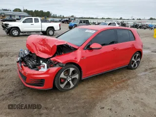 2016 Volkswagen Golf GTI SE with VIN 3VW4T7AU5GM063425, listed as a Copart auction lot 85912164 with 52,773 mi miles and Salvage Title. Bid and sale history available at carsss.com. Image 1.