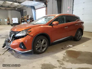 2019 Nissan Murano SV with VIN 5N1AZ2MJXKN116901, listed as a Copart auction lot 47954835 with 88,180 mi miles and Salvage Title. Bid and sale history available at carsss.com. Image 1.