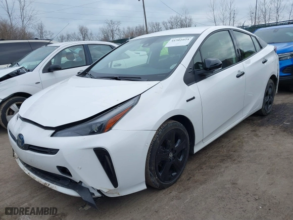 2022 Toyota Prius L Eco with VIN JTDKAMFU8N3175707, listed as a IAAI auction lot 41501024 with 42,103 mi miles. Bid and sale history available at carsss.com. Image 17.