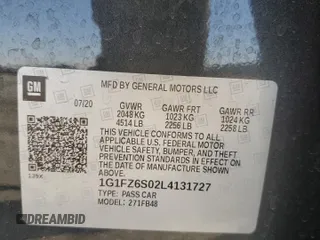 2020 Chevrolet Bolt EV Premier z VIN 1G1FZ6S02L4131727, wystawiony jako Copart lot #52995245 z przebiegiem 32 397 mil mil oraz Szkody całkowita. Historia ofert i sprzedaży dostępna na DreamBid. Obrazek 14.