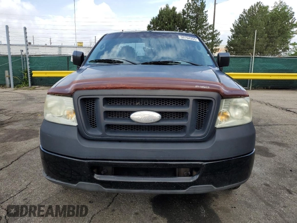 2007 Ford F-150 XL with VIN 1FTRF12297KD65656, listed as a Copart auction lot 59764355 with 97,702 mi miles and Salvage title. Bid and sale history available at DreamBid. Image 5.