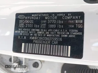 2022 Hyundai Venue SEL z VIN KMHRC8A33NU159516, wystawiony jako IAAI lot #42684907 z przebiegiem 13 674 mil mil oraz . Historia ofert i sprzedaży dostępna na DreamBid. Obrazek 9.