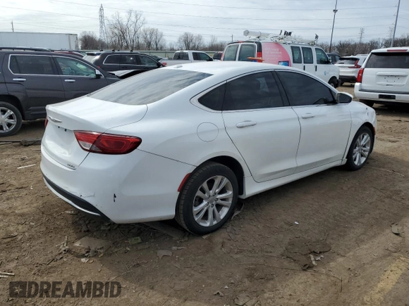 2015 Chrysler 200 Limited with VIN 1C3CCCAB6FN612192, listed as a Copart auction lot 52305475 with 153,135 mi miles and Clean Title. Bid and sale history available at carsss.com. Image 3.