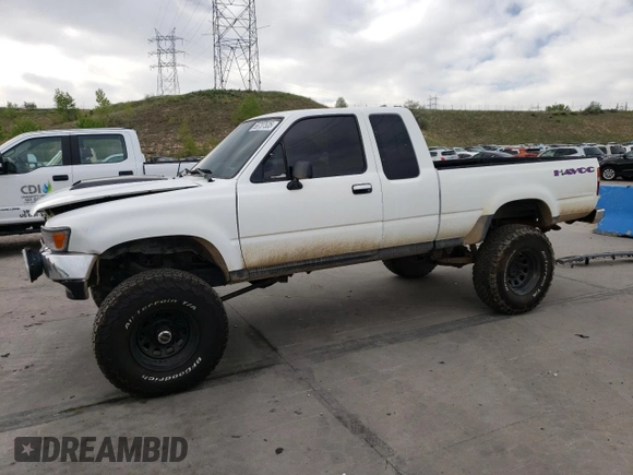 1993 Toyota Pickup DLX z VIN 4TAVN13D1PZ122508, wystawiony jako Copart lot #56737535 z przebiegiem 291 854 mil mil oraz Czysty tytuł • Clean title. Historia ofert i sprzedaży dostępna na DreamBid. Obrazek 1.