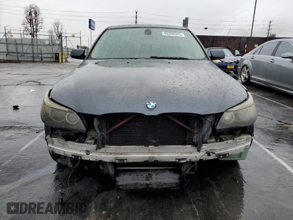 2008 BMW 5 Series 550i with VIN WBANW53548CT49453, listed as a Copart auction lot 45350325 with 117,593 mi miles and Salvage Title. Bid and sale history available at carsss.com. Image 5.