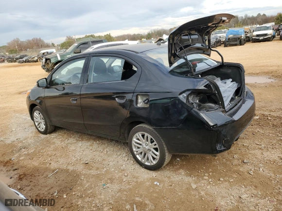 2024 Mitsubishi Mirage G4 SE with VIN ML32FVFJXRHF09182, listed as a Copart auction lot 85093814 with 8,872 mi miles and Salvage Title. Bid and sale history available at carsss.com. Image 2.