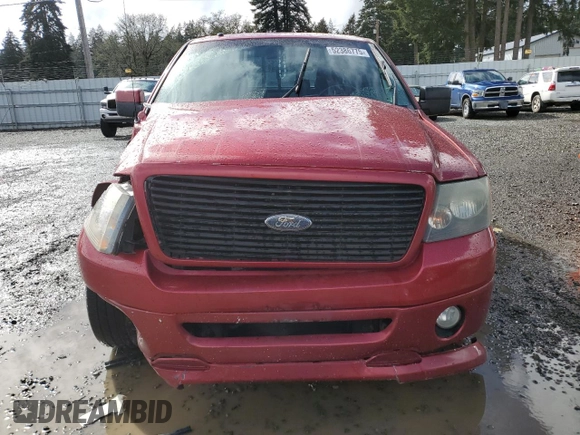 2008 Ford F-150 XLT with VIN 1FTPW12V38KC19224, listed as a Copart auction lot 52386775 with 186,756 mi miles and Salvage Title. Bid and sale history available at carsss.com. Image 5.