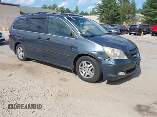 2006 Honda Odyssey EX-L z VIN 5FNRL38766B443488, wystawiony jako IAAI lot #42652909 z przebiegiem 231 582 mil mil oraz . Historia ofert i sprzedaży dostępna na DreamBid. Obrazek 1.