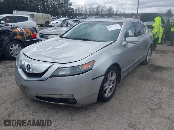 2009 Acura TL Tech with VIN 19UUA86539A010143, listed as a IAAI auction lot 41775065 with 164,225 mi miles. Bid and sale history available at carsss.com. Image 2.