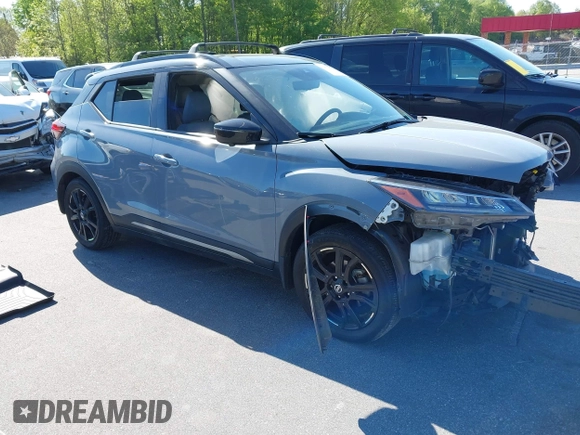 2021 Nissan Kicks SR with VIN 3N1CP5DV0ML510825, listed as a IAAI auction lot 42061813 with 40,120 mi miles and . Bid and sale history available at DreamBid. Image 1.