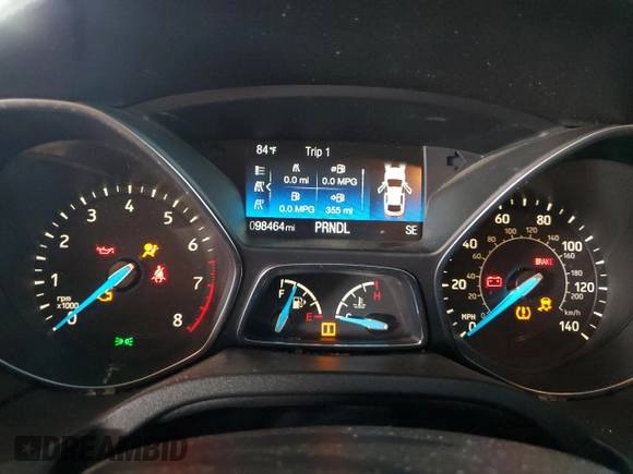 2017 Ford Focus SE with VIN 1FADP3F27HL303378, listed as a Copart auction lot 51862925 with 98,464 mi miles and Salvage Title. Bid and sale history available at DreamBid. Image 9.