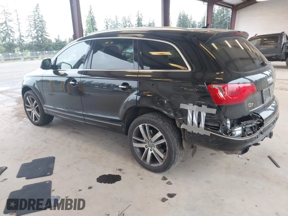 2015 Audi Q7 Premium Plus with VIN WA1LGAFE2FD020974, listed as a IAAI auction lot 42053103 with 107,013 mi miles and . Bid and sale history available at DreamBid. Image 3.