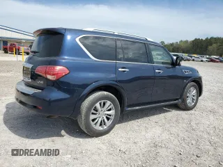 2017 Infiniti QX80 with VIN JN8AZ2NF8H9644229, listed as a Copart auction lot 50521545 with 141,122 mi miles and Salvage Title. Bid and sale history available at carsss.com. Image 3.