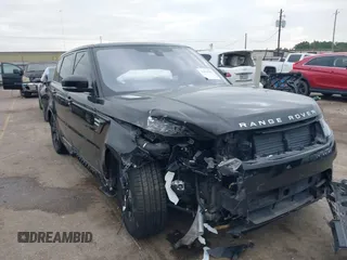 2019 Land Rover Range Rover Sport HSE with VIN SALWR2RV9KA418735, listed as a IAAI auction lot 41014298 with 75,388 mi miles. Bid and sale history available at carsss.com. Image 1.