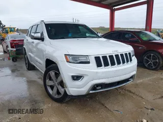 2014 Jeep Grand Cherokee Overland with VIN 1C4RJFCT4EC337564, listed as a IAAI auction lot 41982886 with 191,412 mi miles. Bid and sale history available at carsss.com. Image 1.