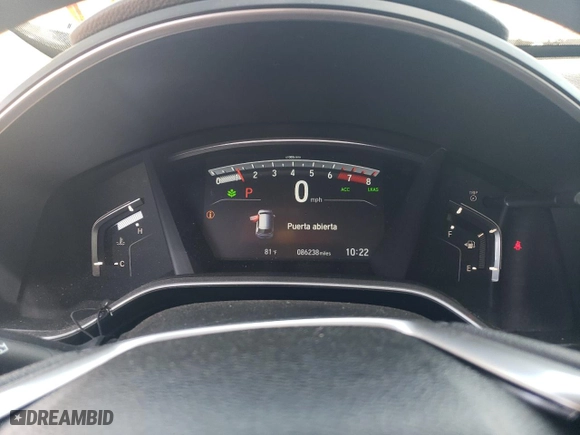 2017 Honda CR-V EX with VIN 2HKRW2H50HH667375, listed as a Copart auction lot 57264214 with 86,238 mi miles and Salvage Title. Bid and sale history available at carsss.com. Image 9.