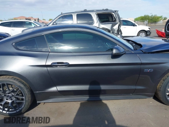 2019 Ford Mustang GT with VIN 1FA6P8CFXK5119030, listed as a IAAI auction lot 42068765 with 51,980 mi miles. Bid and sale history available at carsss.com. Image 13.