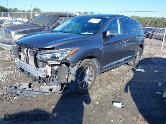 2019 Infiniti QX60 LUXE with VIN 5N1DL0MN7KC532048, listed as a IAAI auction lot 41206582 with 77,675 mi miles. Bid and sale history available at carsss.com. Image 19.