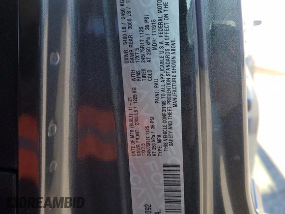2021 Jeep Wrangler Unlimited Freedom z VIN 1C4HJXDG1MW780092, wystawiony jako Copart lot #82361854 z przebiegiem 43 256 mil mil oraz Szkoda całkowita • Salvage title. Historia ofert i sprzedaży dostępna na DreamBid. Obrazek 13.
