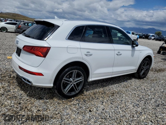 2018 Audi SQ5 Prestige with VIN WA1C4AFY6J2098746, listed as a Copart auction lot 56747805 with 47,566 mi miles and Salvage title. Bid and sale history available at DreamBid. Image 3.