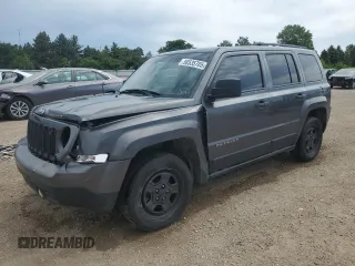 2016 Jeep Patriot Sport z VIN 1C4NJPBA1GD776531, wystawiony jako Copart lot #58535705 z przebiegiem 131 505 mil mil oraz Szkoda całkowita • Salvage title. Historia ofert i sprzedaży dostępna na DreamBid. Obrazek 1.