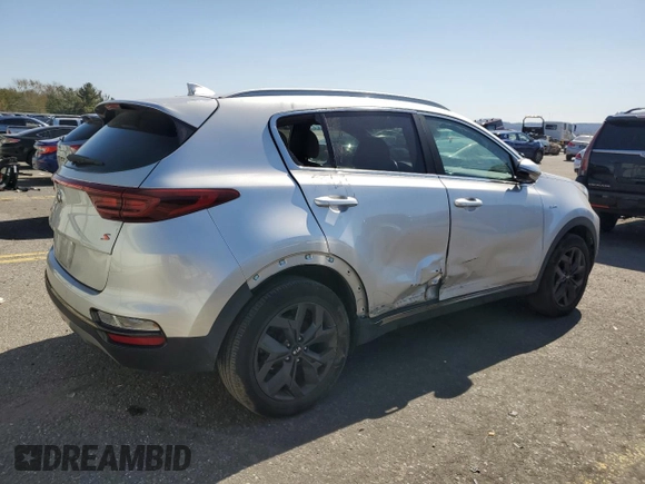 2020 Kia Sportage S with VIN KNDP6CAC2L7667123, listed as a Copart auction lot 53616185 with 42,431 mi miles and Salvage Title. Bid and sale history available at carsss.com. Image 3.