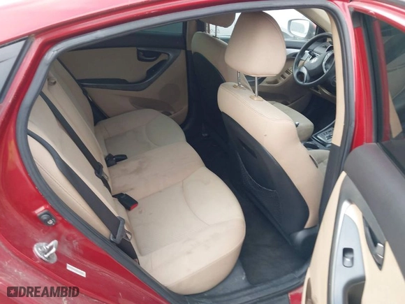 2013 Hyundai Elantra GLS PZEV with VIN KMHDH4AE2DU784638, listed as a IAAI auction lot 42075643 with 213,001 mi miles. Bid and sale history available at carsss.com. Image 8.