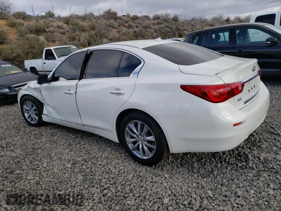 2015 Infiniti Q50 with VIN JN1BV7ARXFM423317, listed as a Copart auction lot 50971755 with 94,930 mi miles and Salvage Title. Bid and sale history available at carsss.com. Image 2.