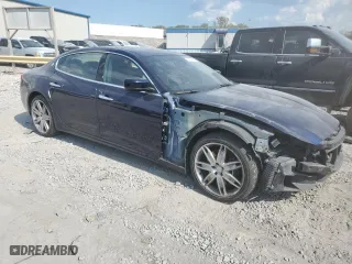 2015 Maserati Quattroporte S Q4 with VIN ZAM56RRA1F1135121, listed as a Copart auction lot 67470824 with 77,699 mi miles and Salvage Title. Bid and sale history available at carsss.com. Image 4.