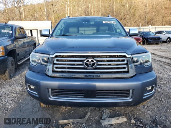 2019 Toyota Sequoia Platinum with VIN 5TDDY5G14KS171243, listed as a Copart auction lot 86040924 with 58,947 mi miles and Salvage Title. Bid and sale history available at carsss.com. Image 5.