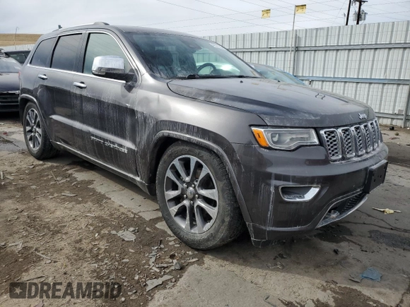 2017 Jeep Grand Cherokee Overland with VIN 1C4RJFCG9HC749485, listed as a Copart auction lot 45531335 with 0 mi miles and Salvage Title. Bid and sale history available at carsss.com. Image 4.