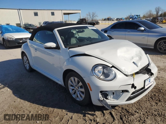 2018 Volkswagen Beetle S with VIN 3VW5DAAT7JM505022, listed as a Copart auction lot 80056374 with 45,473 mi miles and Salvage Title. Bid and sale history available at DreamBid. Image 4.