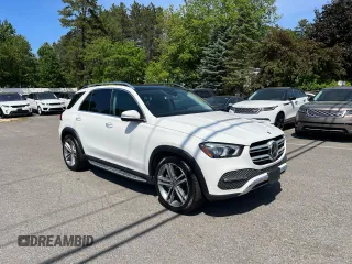 2020 Mercedes-Benz GLE 450 z VIN 4JGFB5KE8LA007105, wystawiony jako Copart lot #59799645 z przebiegiem 99 214 mil mil oraz Czysty tytuł • Clean title. Historia ofert i sprzedaży dostępna na DreamBid. Obrazek 1.