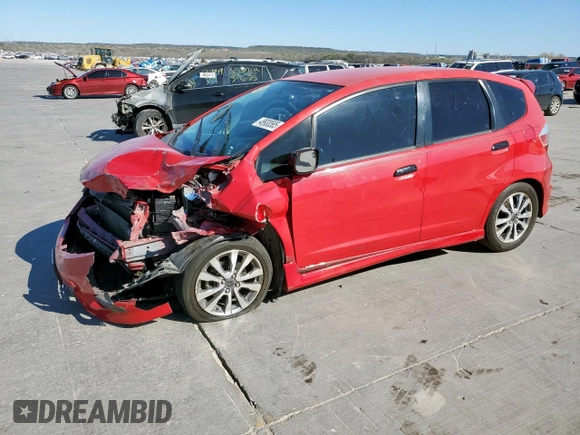 2012 Honda Fit Sport with VIN JHMGE8H50CC008910, listed as a Copart auction lot 49930585 with 132,876 mi miles and Salvage Title. Bid and sale history available at carsss.com. Image 1.