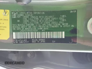 2005 Toyota Highlander z VIN JTEEP21AX50074209, wystawiony jako IAAI lot #42229791 z przebiegiem 180 122 mil mil oraz . Historia ofert i sprzedaży dostępna na DreamBid. Obrazek 9.