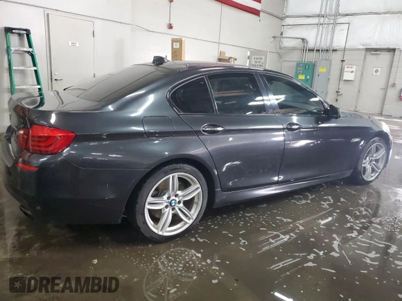 2013 BMW 5 Series 550i xDrive with VIN WBAFU9C59DDY70691, listed as a Copart auction lot 87702305 with 225,677 mi miles and Salvage Title. Bid and sale history available at carsss.com. Image 3.